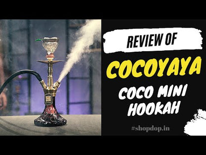 COCOYAYA Coco Mini Hookah - Golden (Purple Base)