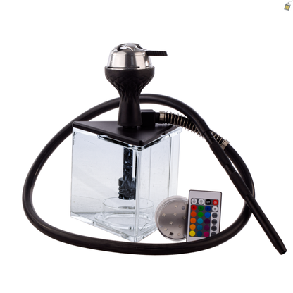 Acrylic Prism Hoob Hookah - Black