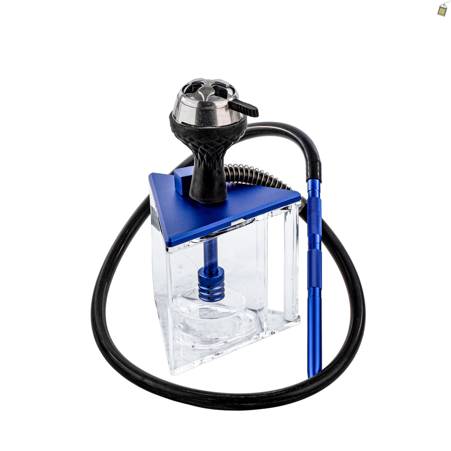 Acrylic Prism Hoob Hookah - Blue