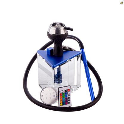 Acrylic Prism Hoob Hookah - Blue