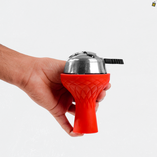 Red Silicon Chillum + HMD Device Combo