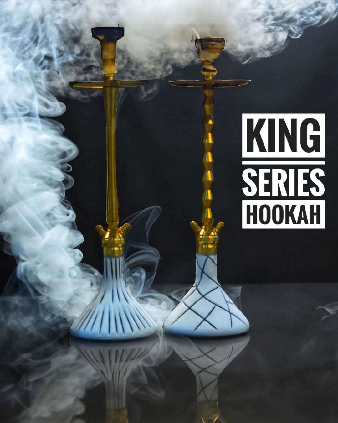 COCOYAYA King Series Hookah - White Edition