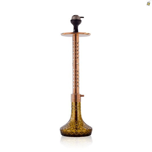 VG Romeo Vault Hookah with 2 Bags - Bronze Arrow Stem / Bronze Base