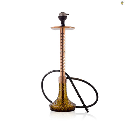 VG Romeo Vault Hookah with 2 Bags - Bronze Arrow Stem / Bronze Base