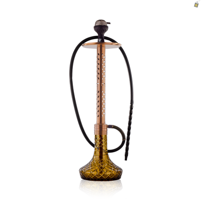 VG Romeo Vault Hookah with 2 Bags - Bronze Arrow Stem / Bronze Base