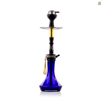 Runner Hookah - Golden Stem / Blue Base