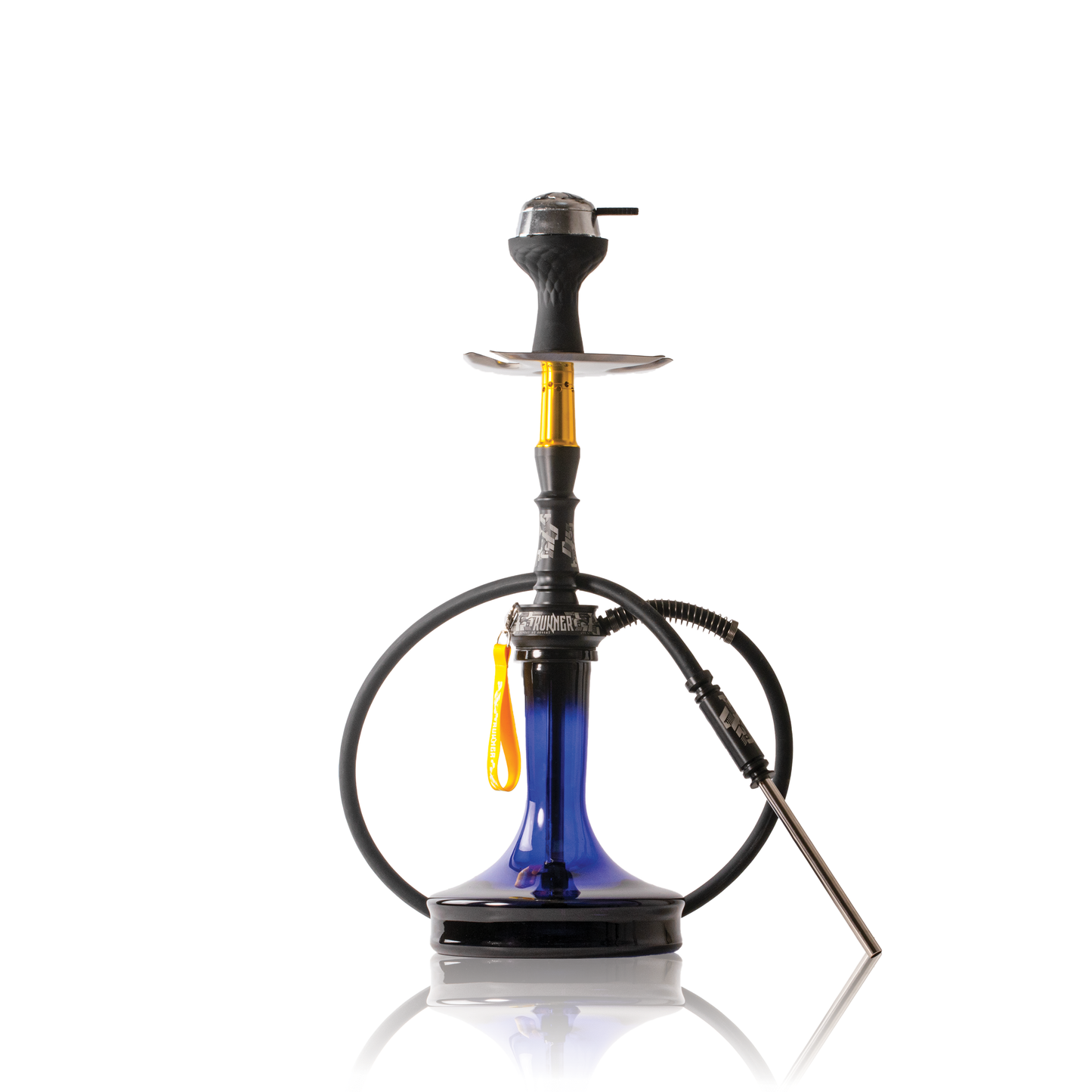 Runner Hookah - Golden Stem / Blue Base