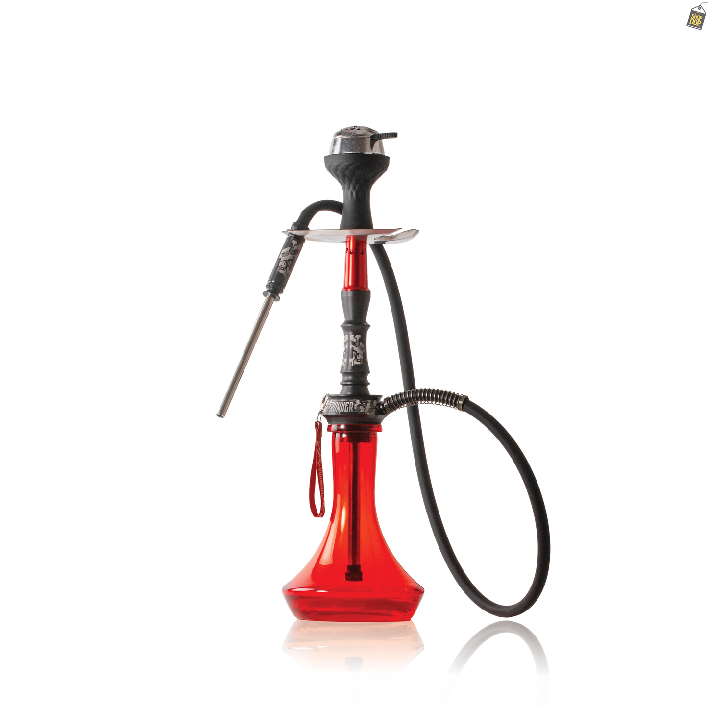 Runner Hookah - Red Stem / Red Base