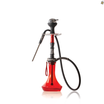 Runner Hookah - Red Stem / Red Base