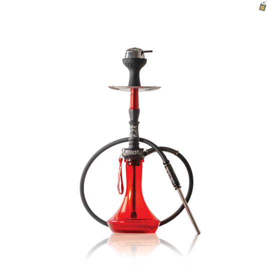 Runner Hookah - Red Stem / Red Base