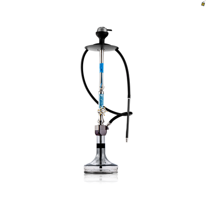 Sailor X Hookah - Blue Stem / Transparent Glass Base