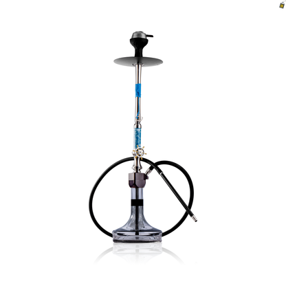 Sailor X Hookah - Blue Stem / Transparent Glass Base