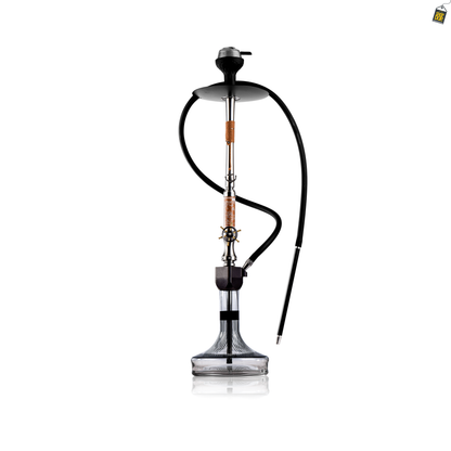 Sailor X Hookah - Coffee Stem / Transparent Glass Base