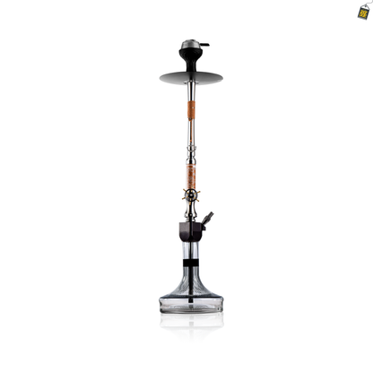 Sailor X Hookah - Coffee Stem / Transparent Glass Base