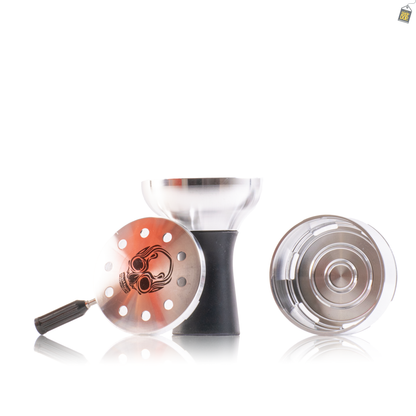 SB Chillum with Dot Design HMD for Hookah - Black