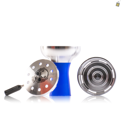 SB Chillum with Dot Design HMD for Hookah - Blue