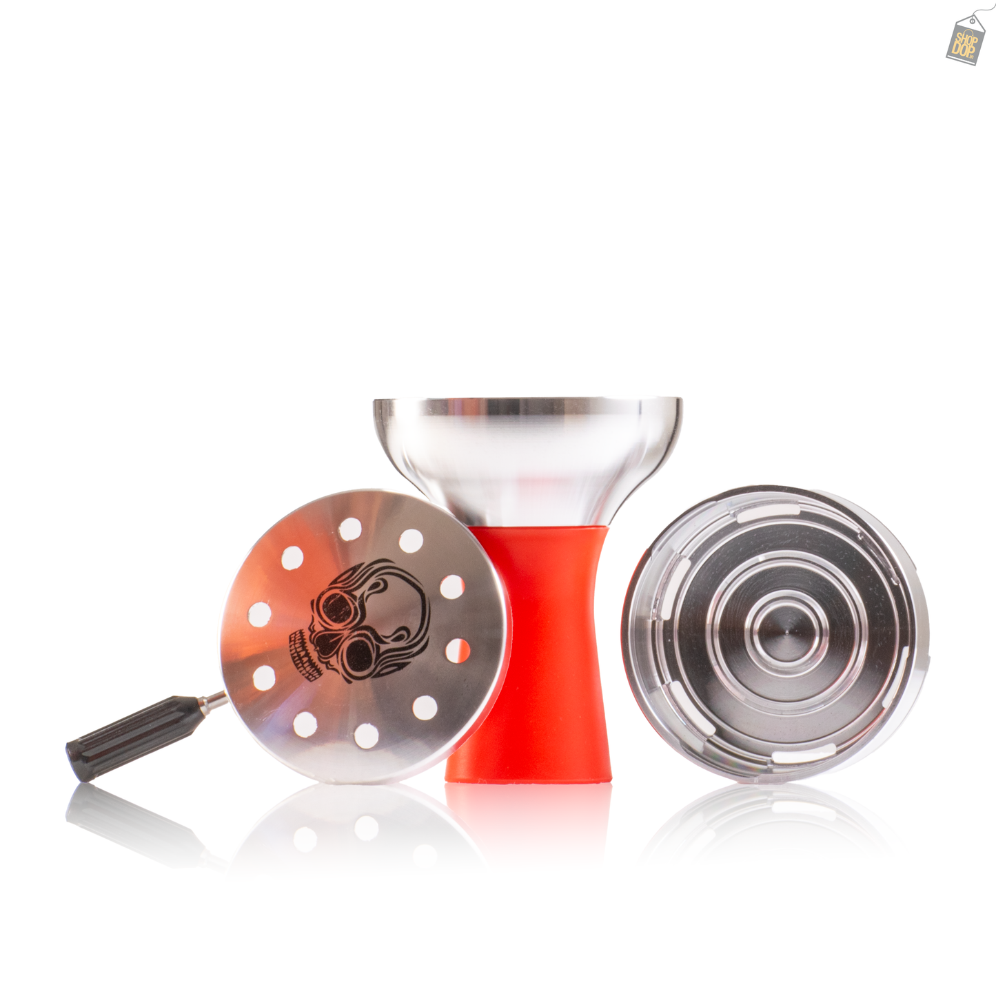 SB Chillum with Dot Design HMD for Hookah - Red