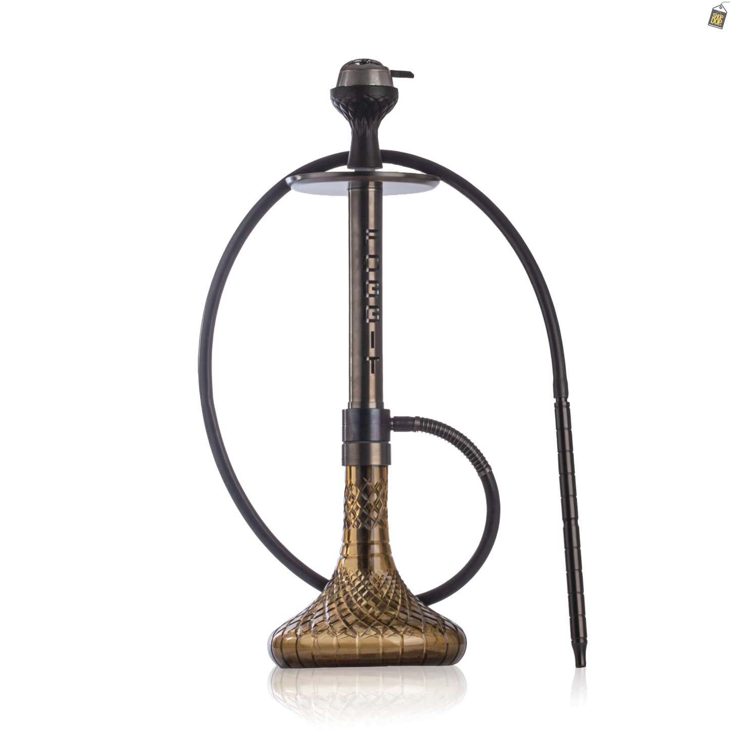 VG Sikander Hookah - Black Stem / Brown Base