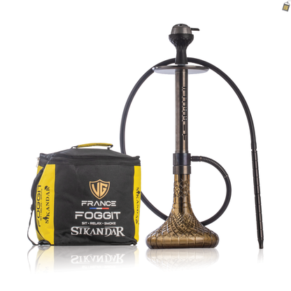 VG Sikander Hookah - Black Stem / Brown Base