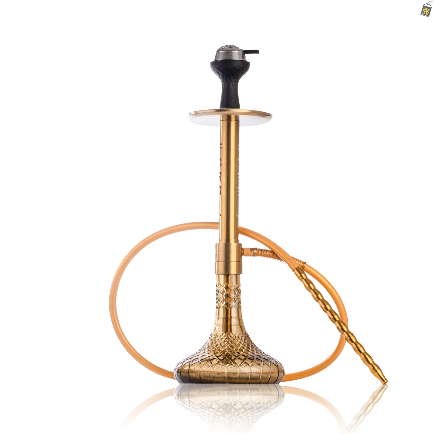 VG Sikander Hookah - Gold Stem / Bronze Base