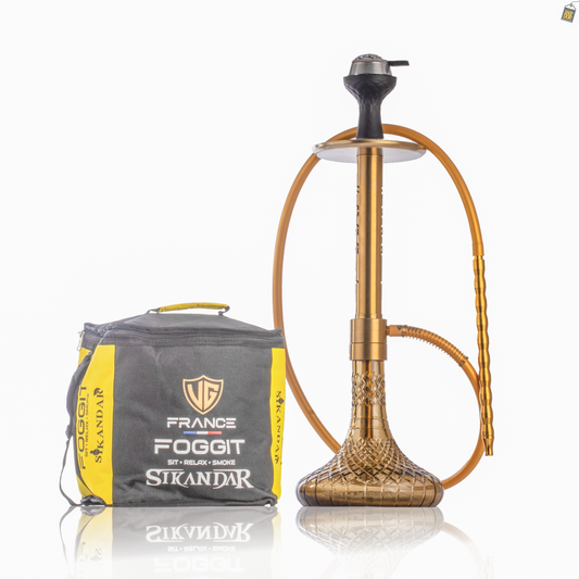 VG Sikander Hookah - Gold Stem / Bronze Base