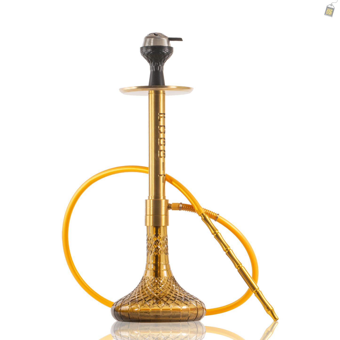 VG Sikander Hookah - Gold Stem / Grey Base