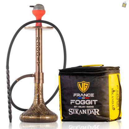 VG Sikander Hookah - Bronze Stem / Brown Base