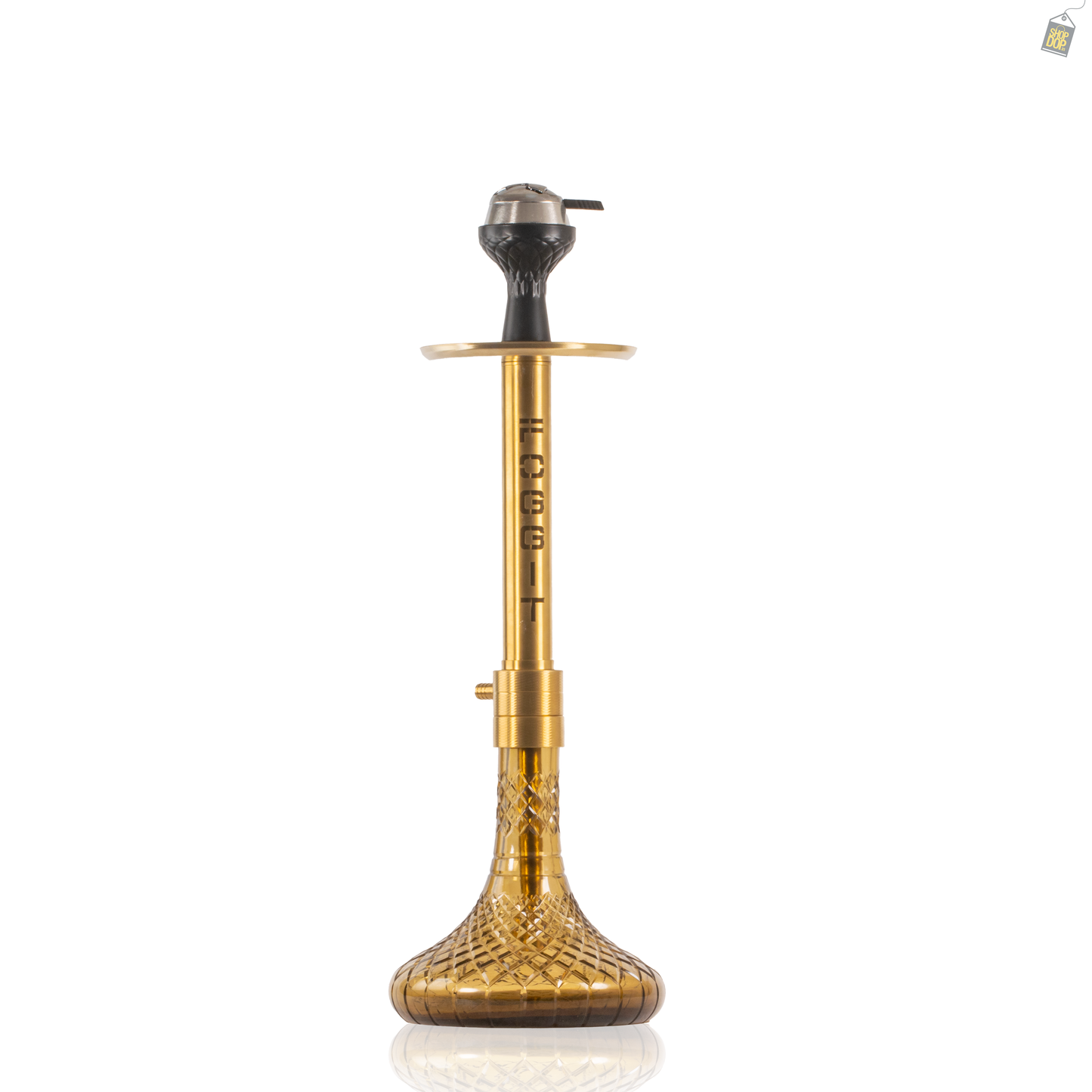 VG Sikander Hookah - Gold Stem / Grey Base