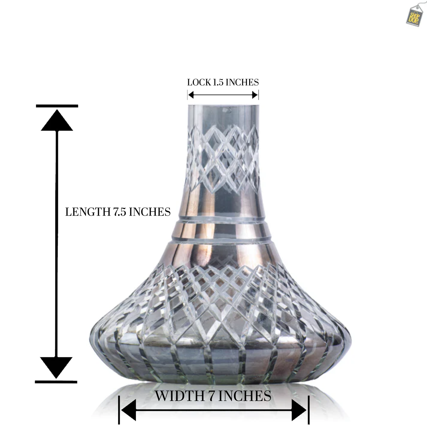 COCOYAYA Simba Hookah Replacement Base Only - Grey