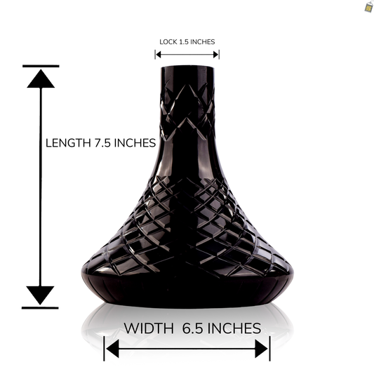 COCOYAYA Simba Hookah Replacement Base Only - Black