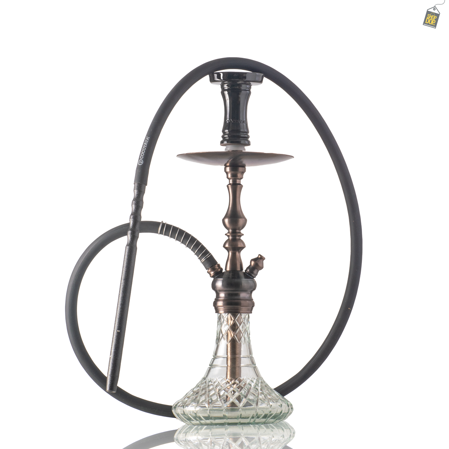 COCOYAYA Simba Hookah - Bronze Stem / Transparent Base