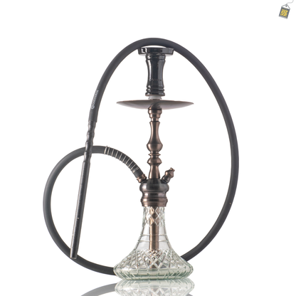 COCOYAYA Simba Hookah - Bronze Stem / Transparent Base