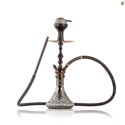 COCOYAYA Simba Hookah with Bag - Bronze Stem / Transparent CGB Base