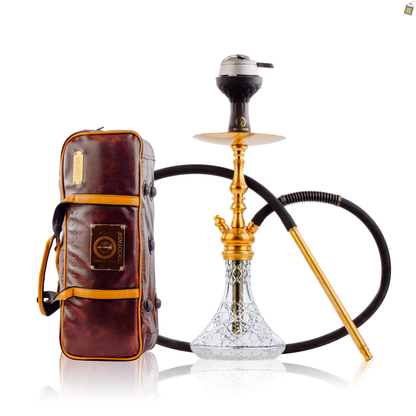 COCOYAYA Simba Hookah - Transparent Base/Golden Stem