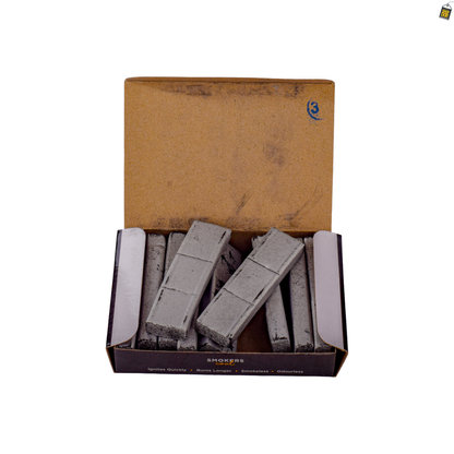 Smokers Brick Silver Coal for Hookah - 30pcs
