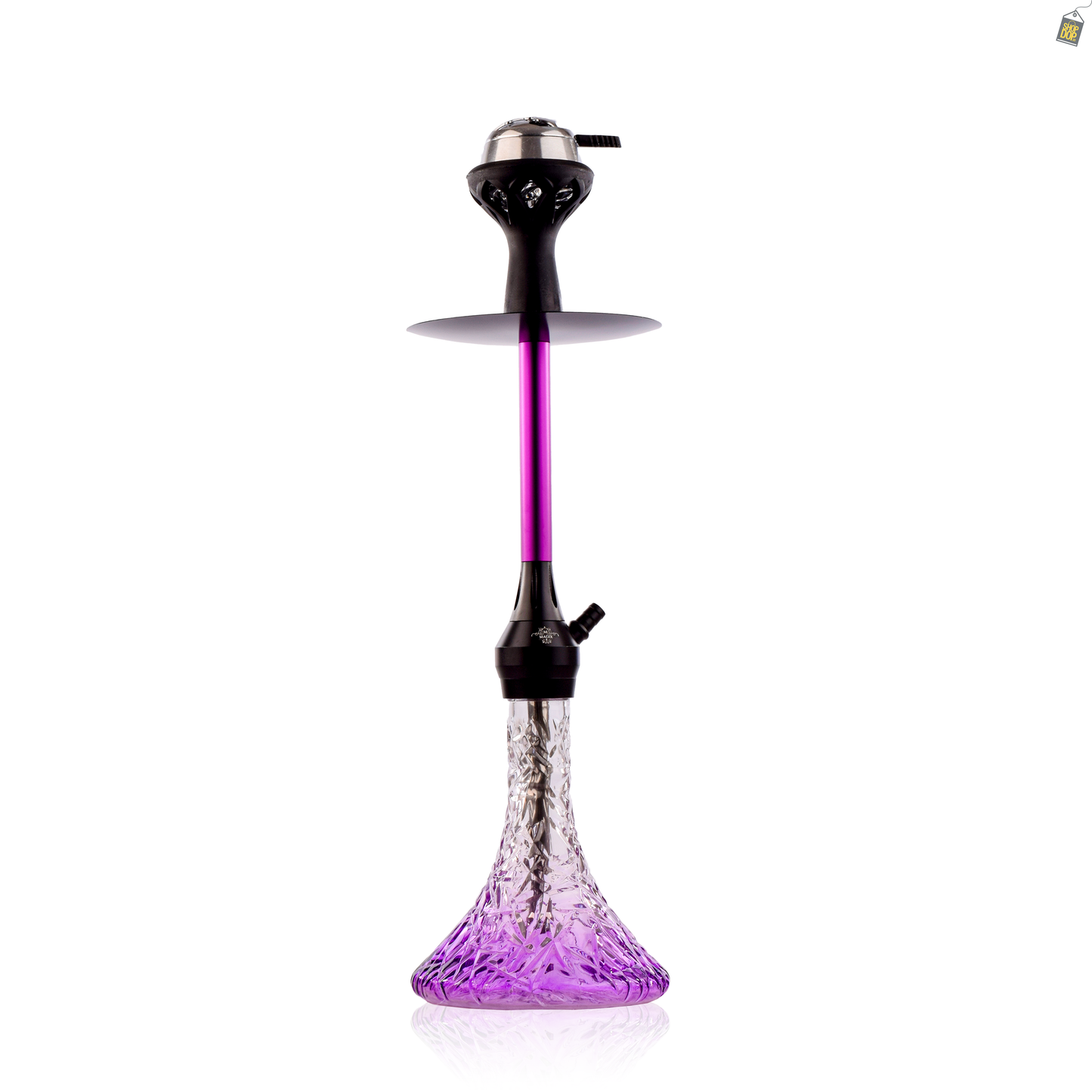 Smoke Rider Hookah with Bag - Purple