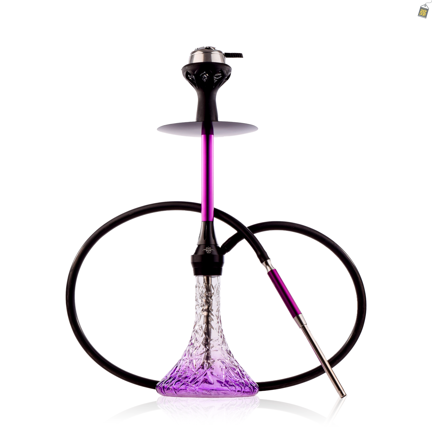 Smoke Rider Hookah with Bag - Purple