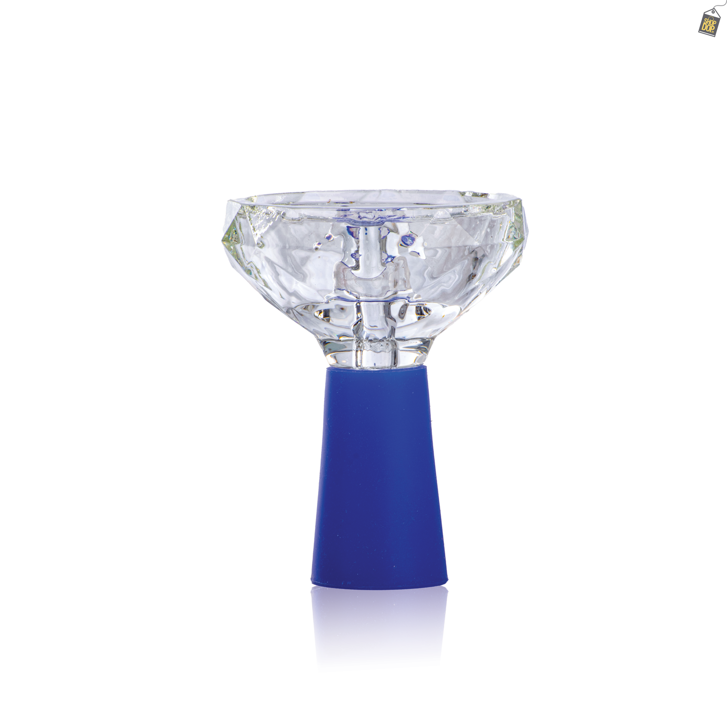 Space Glass Phunnel Hookah Bowl Chillum - Blue