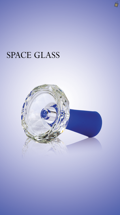 Space Glass Phunnel Hookah Bowl Chillum - Blue