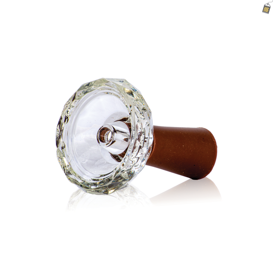 Space Glass Phunnel Hookah Bowl Chillum - Brown