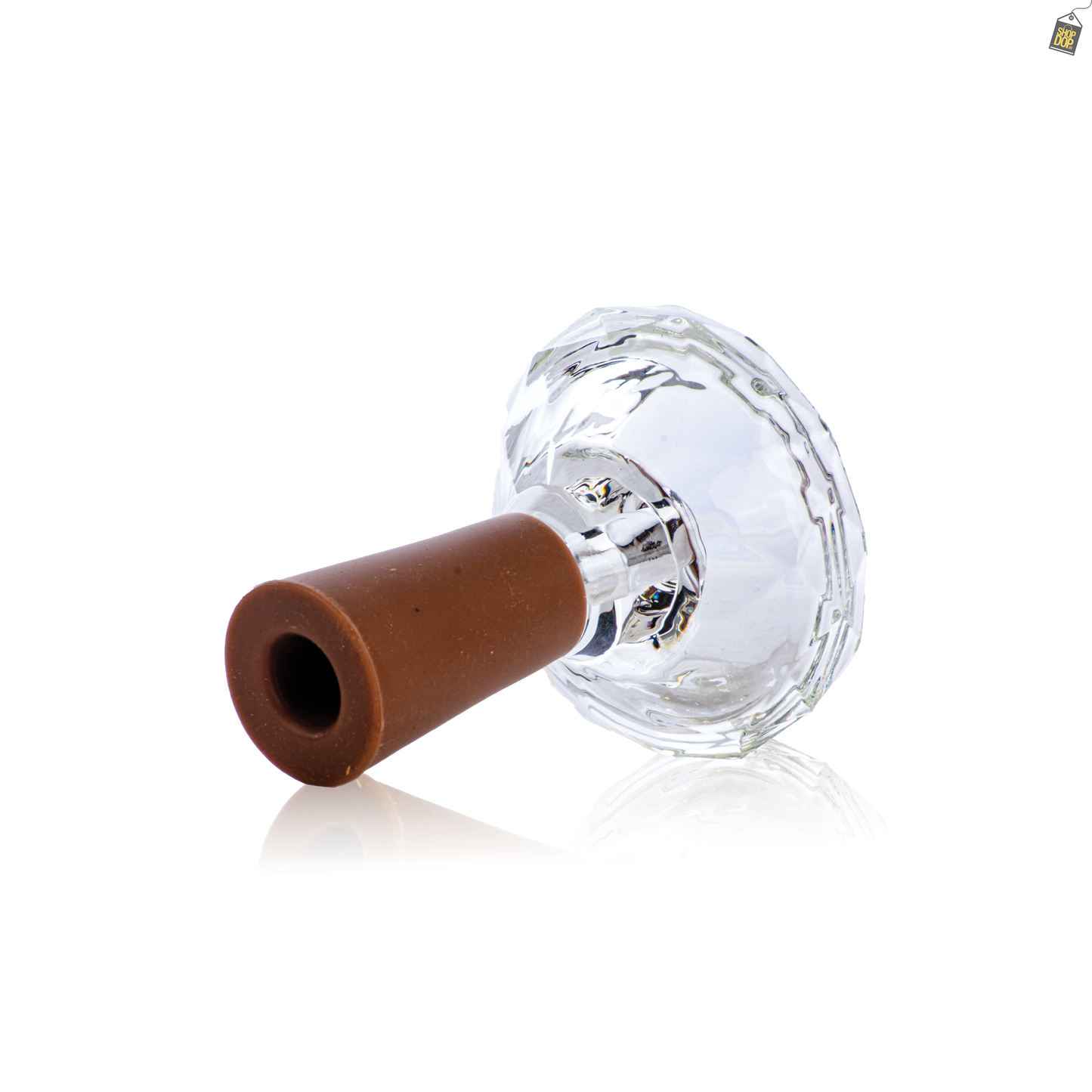Space Glass Phunnel Hookah Bowl Chillum - Brown