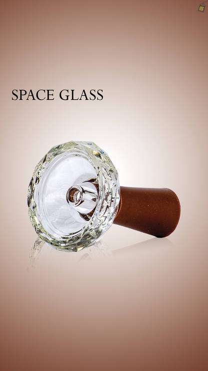 Space Glass Phunnel Hookah Bowl Chillum - Brown