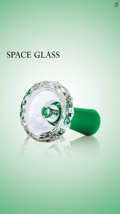 Space Glass Phunnel Hookah Bowl Chillum - Green