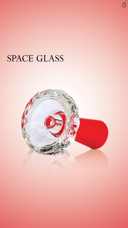 Space Glass Phunnel Hookah Bowl Chillum - Red