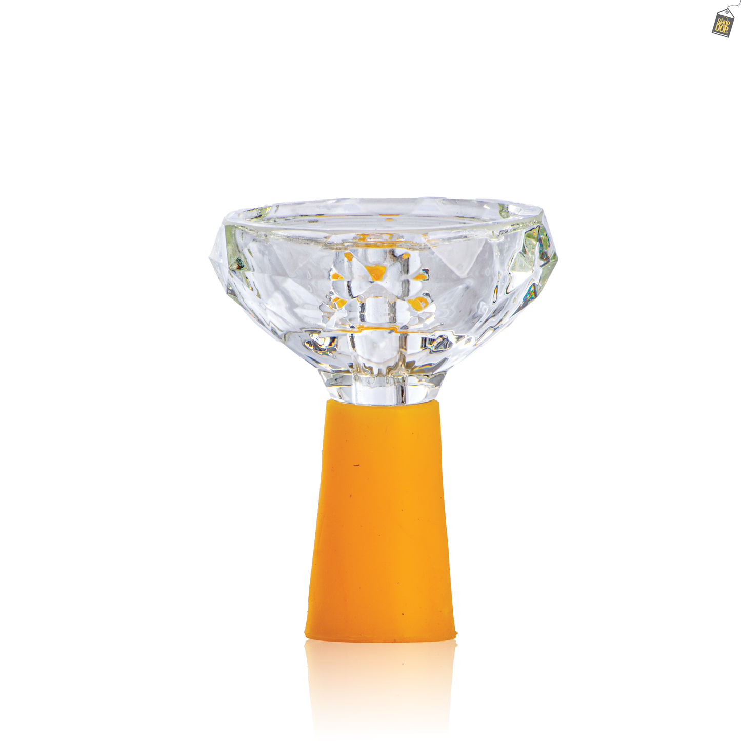 Space Glass Phunnel Hookah Bowl Chillum - Yellow