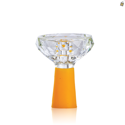 Space Glass Phunnel Hookah Bowl Chillum - Yellow