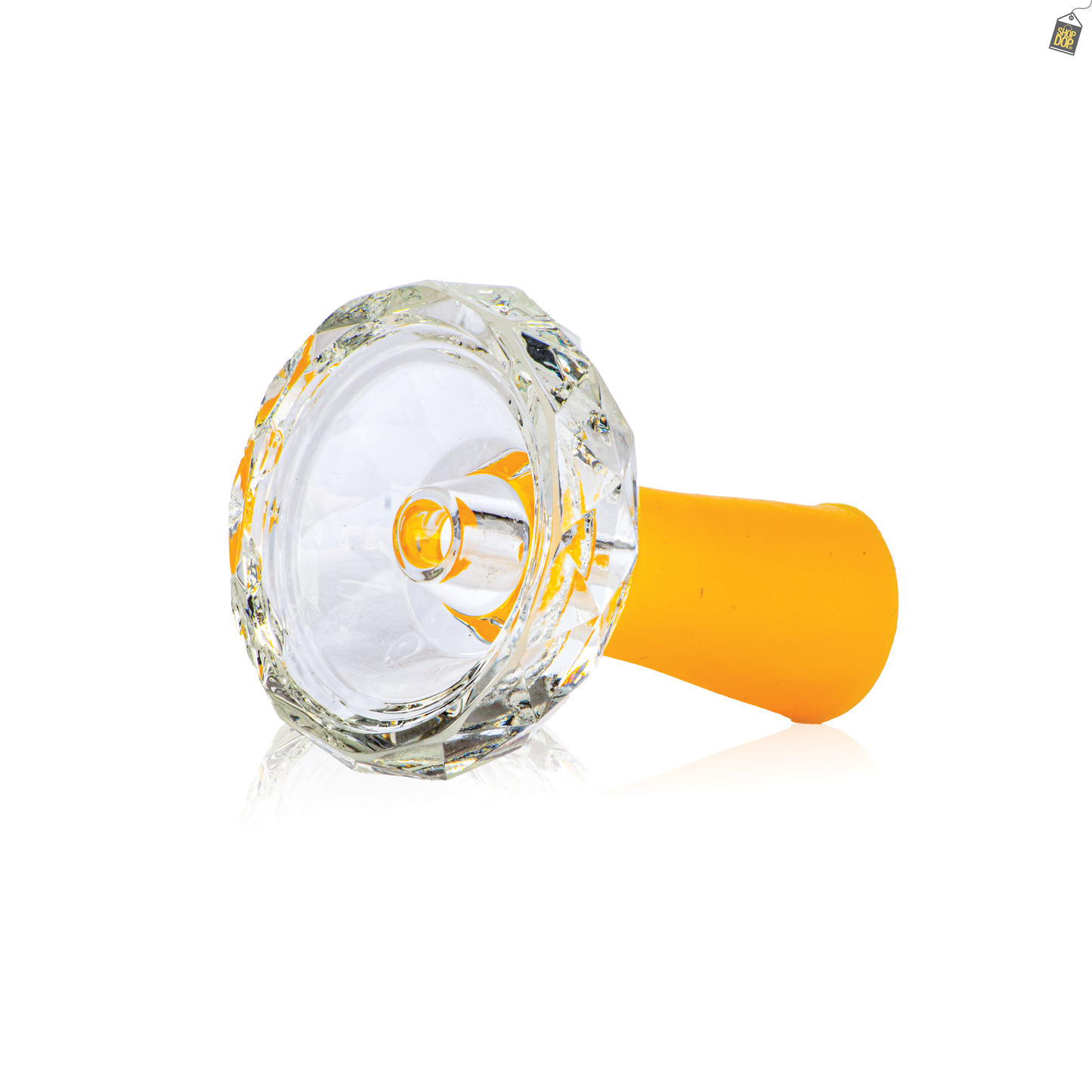Space Glass Phunnel Hookah Bowl Chillum - Yellow