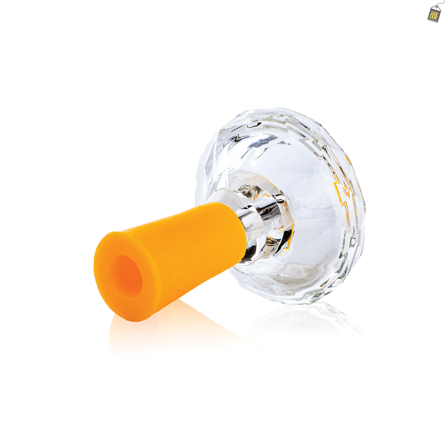 Space Glass Phunnel Hookah Bowl Chillum - Yellow
