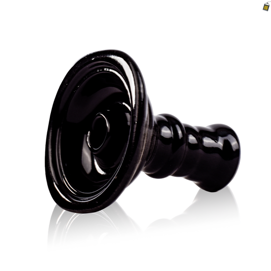 Volka Square Ceramic Single Hole Hookah Phunnel with Box-Black