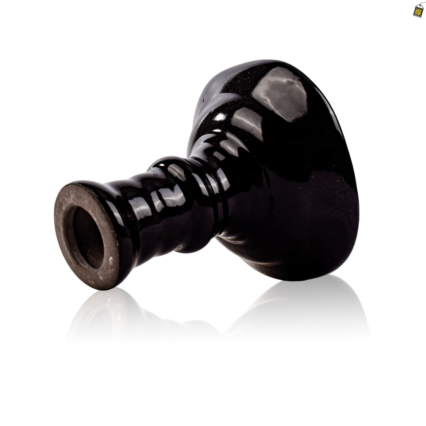 Volka Square Ceramic Single Hole Hookah Phunnel with Box-Black